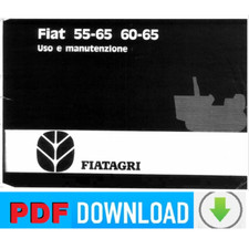 Trattore Fiat 55-65 60-65 Fiatagri Manuale uso manutenzione Libretto istruzioni
