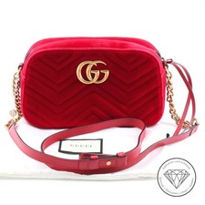 Gucci Marmont in velluto rosso