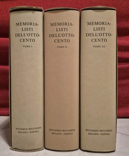 Memorialisti dell ottocento - dell'ottocento, la