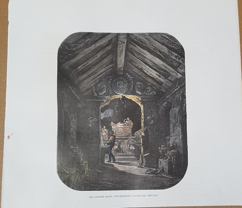 Xilografia perugia tomba - xilografia,