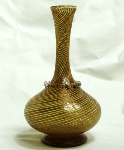 Vaso spirale avventurina di - vaso,