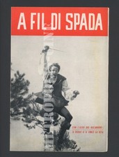 Brochure A FIL DI SPADA regia di CARLO LUDOVICO BRAGAGLIA PANARIA FILM 1952