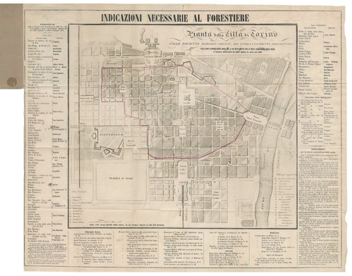 Mappa antica pianta della - antica,
