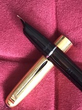Aurora 88K, Fountain Pen Rara Stilografica vintage lacca nera Nib oro pennino F