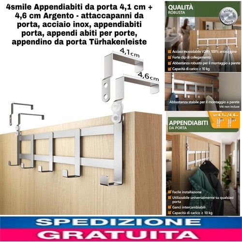 Appendiabiti porta cm - 4,1, +