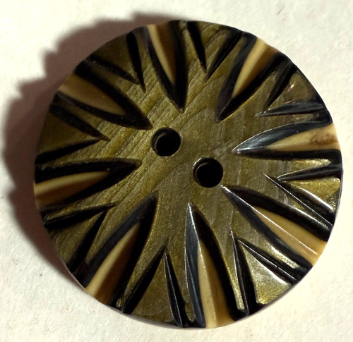 Corno vintage nero - corno, 1"