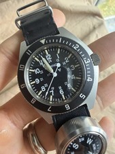 Orologio Militare Gallet & Co / Marathon Navigator Emesso 1989 Acciaio Vintage