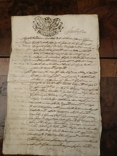 Antico documento notarile - antico,