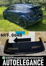 0648 SPOILER TETTO ADATTO PER FORD FIESTA MK7 08-17 LOOK ST NERO LUCIDO +3° STOP