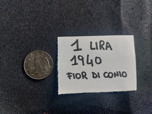 Moneta lira del 1940 fior - 1,