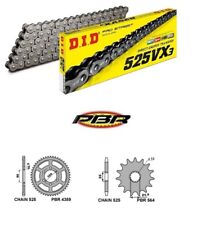 KAWASAKI ZX-10R 1000 2004 2005 MOTO KIT Trasmissione DID VX3 525 Corona Pignone