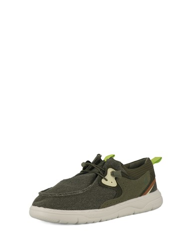 Sneakers stringate uomo verde
