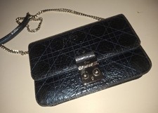 Borsa Dior Clutch blu navy