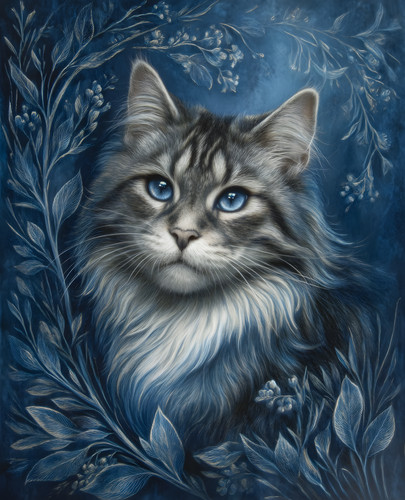 Gatto tabby argento - gatto, occhi