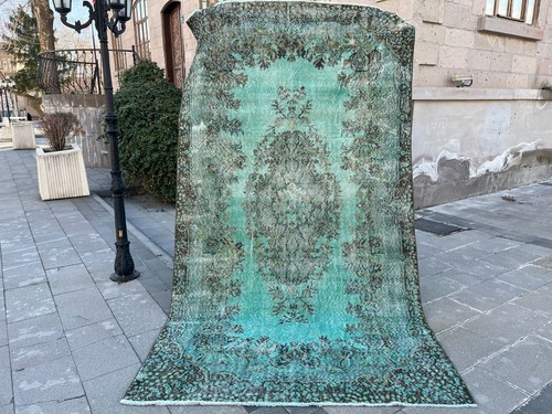 Tappeto vintage turco oushak - tappeto,