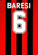 Cartolina calcio maglia Milan