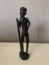 Scultura Africana In Legno Vintage 