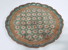 Vassoio fiorentino di legno