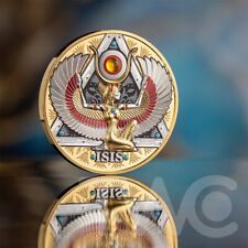 Moneta argento Iside oro