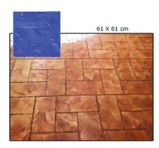 Stampo Pavimenti Stampato Cemento "STAMPO LASTRA ROMANA 61X61CM"
