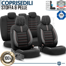 COPRISEDILI Auto Universali Pelle PU, Tessuto COMPLETI Anteriori Posteriori TÜV