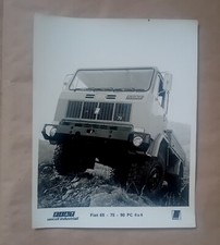 CAMION EPOCA FIAT IVECO 65 75 90 PC 4X4 TRUCK FOTOGRAFIA UFFICIALE 24x19
