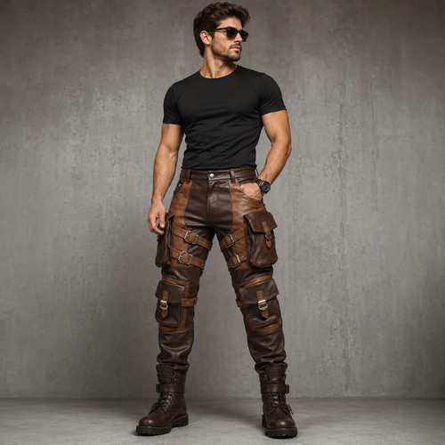 Pantalone uomo stile - , cintura
