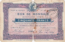 50 Francs Roubaix-Tourcoing -