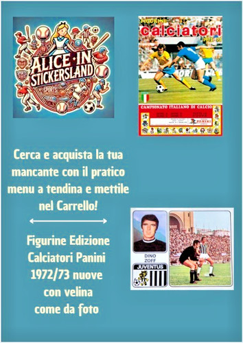 Panini calciatori 1972/73