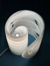 Mazzega Lampada Da Tavolo In Vetro Di Murano Spirale Modernariato Design 1970