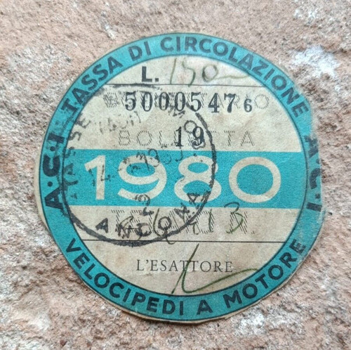 Bollo aci 1980 - aci,