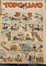 TOPOLINO  GIORNALE 1946 . Serie dal N° 568 al 641   rilegati  .originali