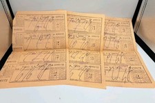 Tre schedine giocate lotto 1954