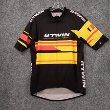 Maglia ciclismo squadra B Twin Belgium uomo media nera Decathlon full zip shirt