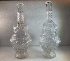 Coppia Bottiglie In Vetro