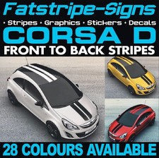 per adattarsi a VAUXHALL CORSA D EDIZIONE LIMITATA STRISCE GRAFICHE DECALCOMANIE ADESIVO VXR OPEL