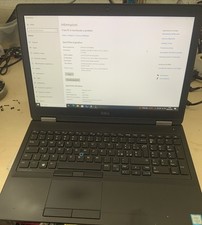 DELL E5570 15,6” I5 6300U 2,40GHZ 8GB 256GB SSD W10 