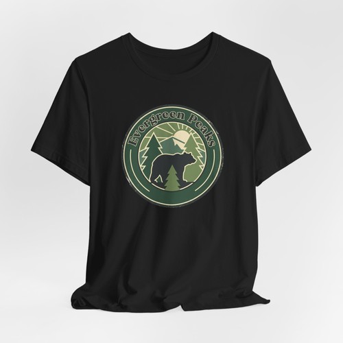 Shirt evergreen peaks - evergreen,