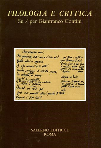 Filologia critica su per - filologia, su/per