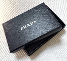 Autentica confezione regalo PRADA piccola nera (6,4” x 4” x 1,5”) | logo argento!