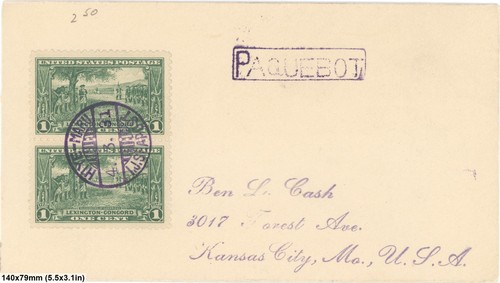 1931 paquebot cover hilo - 1931,