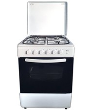 Cucina Larel Bianca 60x60 Forno Gas 4 Fuochi Grill Elettrico GPL Acc.elettronica