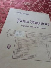 Spartito Canto Organo Arm. PANIS ANGELICUS César FRANCK SOPRANO TENORE Bornemann