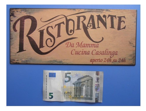 Targa vintage ristorante - targa, da