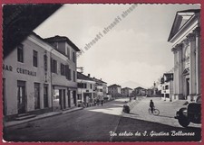 BELLUNO SANTA GIUSTINA 06 VESPA - BAR - NECCHI Cartolina viagg. 1956 REAL PHOTO