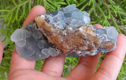 Sfere calcite calcedonio - calcite,