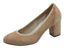 Melluso D116D Nude Decoltè per Donna in nabuk traforato con tacco alto