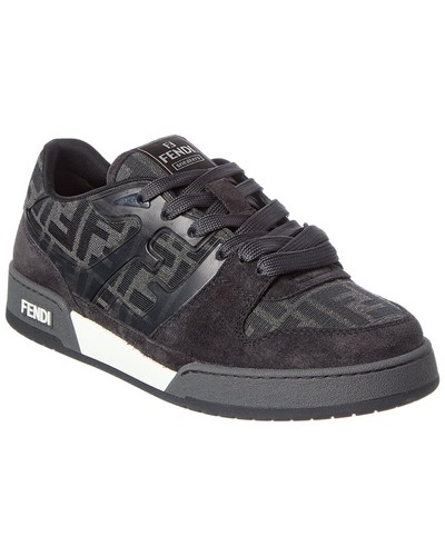 Fendi match suede sneaker - ff,