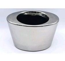 VASO IN CERAMICA COLOR ARGENTO-DESIGN SCHALE-MADE GERMANY-ANNI 80'/90'-VINTAGE