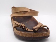 Sandali gladiatore Birkenstock Yara calzature pelle logo Birko-Flor EU 99 US 99